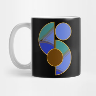 Bright vibrant modern earth tones colors unique original contemporary art 399 Abstract Mug